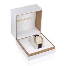Laden Sie das Bild in den Galerie-Viewer, Versace Herren Uhr Armbanduhr Chronograph Edelstahl Hellenyium VE2U00222 Leder