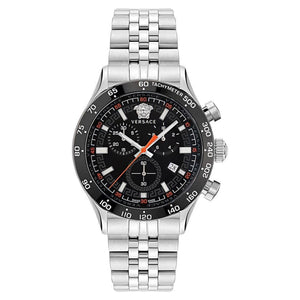 Versace Herren Uhr Armbanduhr Chronograph Edelstahl Hellenyium VE2U00322