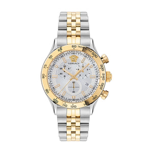 Versace Herren Uhr Armbanduhr Chronograph Edelstahl Hellenyium VE2U00422