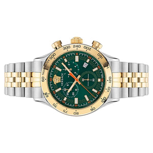 Versace Herren Uhr Armbanduhr Chronograph Edelstahl Hellenyium VE2U00522