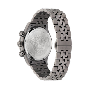 Versace Herren Uhr Armbanduhr Chronograph Edelstahl Hellenyium VE2U00722