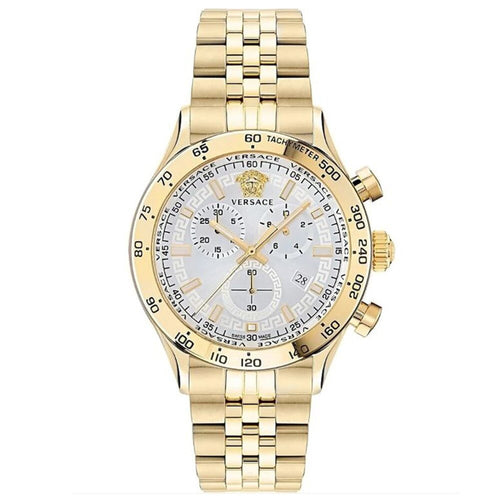 Versace Herren Uhr Armbanduhr Chronograph Edelstahl Hellenyium VE2U01124