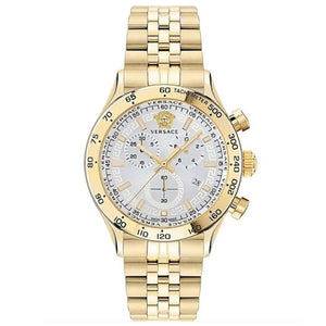 Versace Herren Uhr Armbanduhr Chronograph Edelstahl Hellenyium VE2U01124