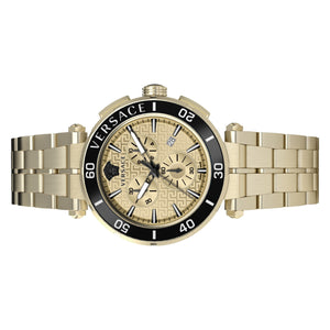 Versace Herren Uhr Armbanduhr Chronograph GRECA VE3L00622 Edelstahl