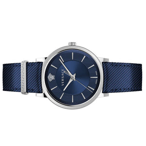 Versace Herren Uhr Armbanduhr V-Circle VE5A00120 Leder