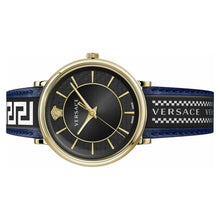 Laden Sie das Bild in den Galerie-Viewer, Versace Herren Uhr Armbanduhr V-Circle VE5A01521 Leder