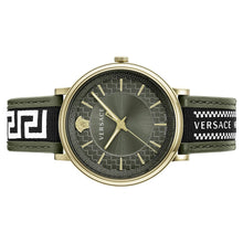 Laden Sie das Bild in den Galerie-Viewer, Versace Herren Uhr Armbanduhr V-Circle VE5A01621 Leder