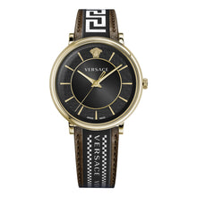 Laden Sie das Bild in den Galerie-Viewer, Versace Herren Uhr Armbanduhr V-Circle VE5A01721 Leder