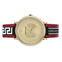 Laden Sie das Bild in den Galerie-Viewer, Versace Herren Uhr Armbanduhr V-Circle VE5A02021 Leder