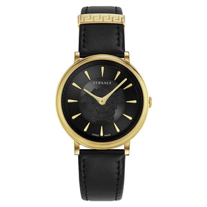 Versace Damen Uhr Armbanduhr V-Circle VE8101919 Leder  display picture 3