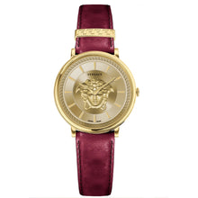 Laden Sie das Bild in den Galerie-Viewer, Versace Damen Uhr Armbanduhr V-Circle VE8103821 Leder