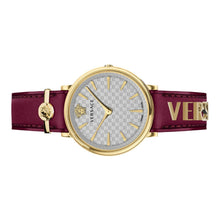 Laden Sie das Bild in den Galerie-Viewer, Versace Damen Uhr Armbanduhr V-Circle VE8104322 Leder