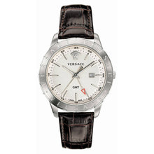 Laden Sie das Bild in den Galerie-Viewer, Versace Herren Uhr Armbanduhr Univers GMT VEBK00118 Leder