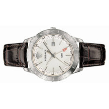 Laden Sie das Bild in den Galerie-Viewer, Versace Herren Uhr Armbanduhr Univers GMT VEBK00118 Leder