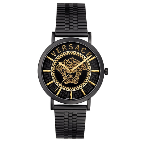 Versace Herren Uhr Armbanduhr V-ESSENTIAL VEJ400621 Edelstahl