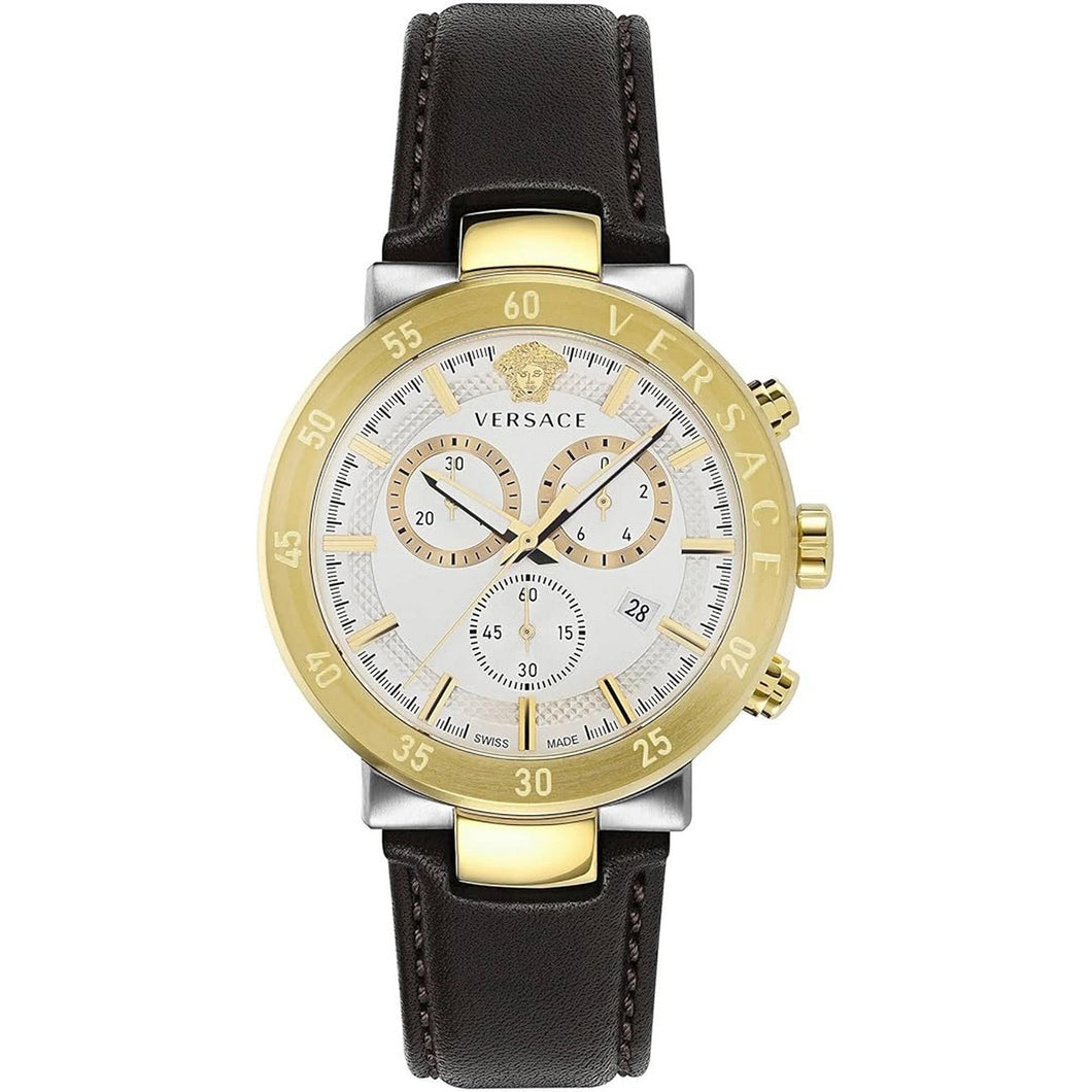 Versace Herren Uhr Armbanduhr Chronograph URBAN MYSTIQUE VEPY00220 Leder