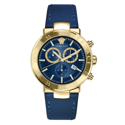 Versace Herren Uhr Armbanduhr Chronograph URBAN MYSTIQUE VEPY00921 Leder