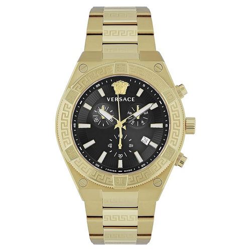 Versace Herren Uhr Armbanduhr Chronograph Sporty GRECA VESO00922 Edelstahl