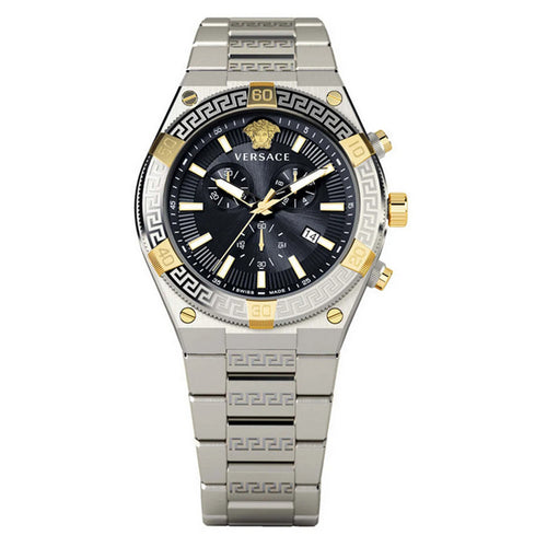 Versace Herren Uhr Armbanduhr Chronograph Sporty GRECA VESO01123 Edelstahl