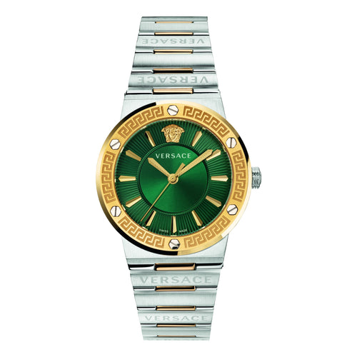 Versace Damen Uhr Armbanduhr Edelstahl Greca VEVH00720