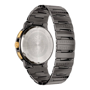 Versace Herren Uhr Armbanduhr Chronograph GRECA LOGO VEZ900521 Edelstahl