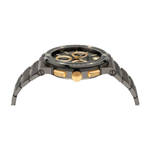 Versace Herren Uhr Armbanduhr Chronograph GRECA LOGO VEZ900521 Edelstahl