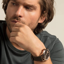 Laden Sie das Bild in den Galerie-Viewer, THOMAS SABO Herren Uhr Armbanduhr Rebel at Heart WA0314-266-205-46 MM Leder