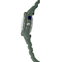 Laden Sie das Bild in den Galerie-Viewer, SINAR Jugenduhr Armbanduhr Analog Quarz Unisex Silikonband XB-19-3 olivgrün