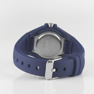 SINAR Jugenduhr Armbanduhr Analog Quarz Unisex Silikonband XB-23-2 Blau