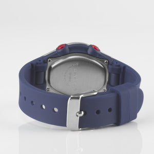 SINAR Jugenduhr Armbanduhr Digital Quarz Jungen Silikonband XF-68-2 Blau rot
