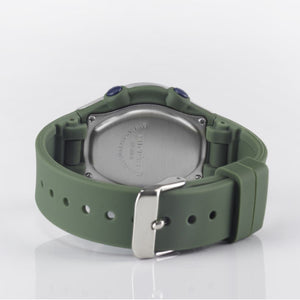 SINAR Jugenduhr Armbanduhr Digital Quarz Jungen Silikonband XF-68-3 Olivgrün