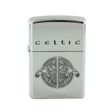 Laden Sie das Bild in den Galerie-Viewer, Zippo Feuerzeug Modell 250 Celtic Design 2 silver