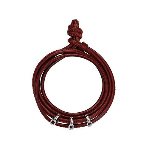 Esprit Damen Armband Charm Leder Rot Soft Leather ESBR91311C380