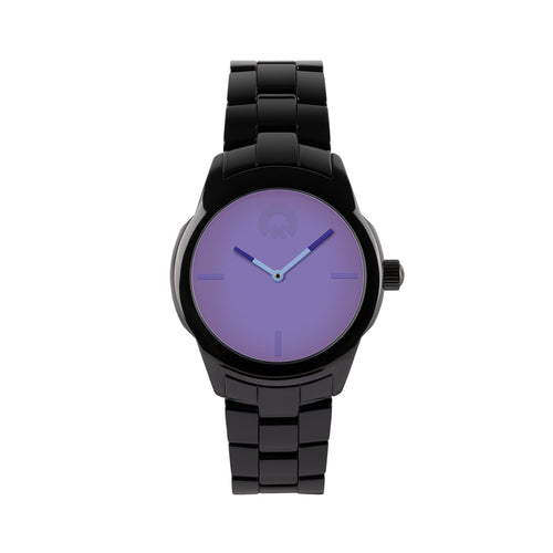 KRAFTWORXS Damen Uhr Armbanduhr Full Moon Keramik FML 1GBL