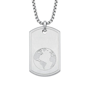 s.Oliver Jewel Herren Kette Edelstahl Weltkugel 2026121