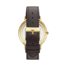 Laden Sie das Bild in den Galerie-Viewer, Kenneth Cole New York Herren Uhr Armbanduhr Leder KC15059005