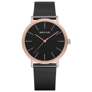 Bering Herren Uhr Armbanduhr Slim Classic - 13436-166 Meshband