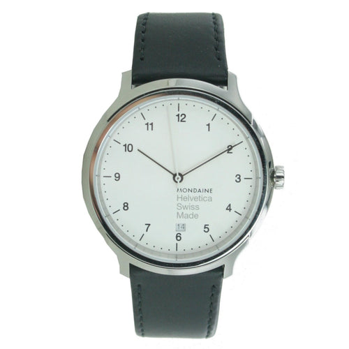 Mondaine Herren Uhr Helvetica No1 Armbanduhr MH1.R2210.LB Leder
