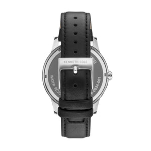 Kenneth Cole New York Herren-Armbanduhr Analog Quarz Leder KC15102001