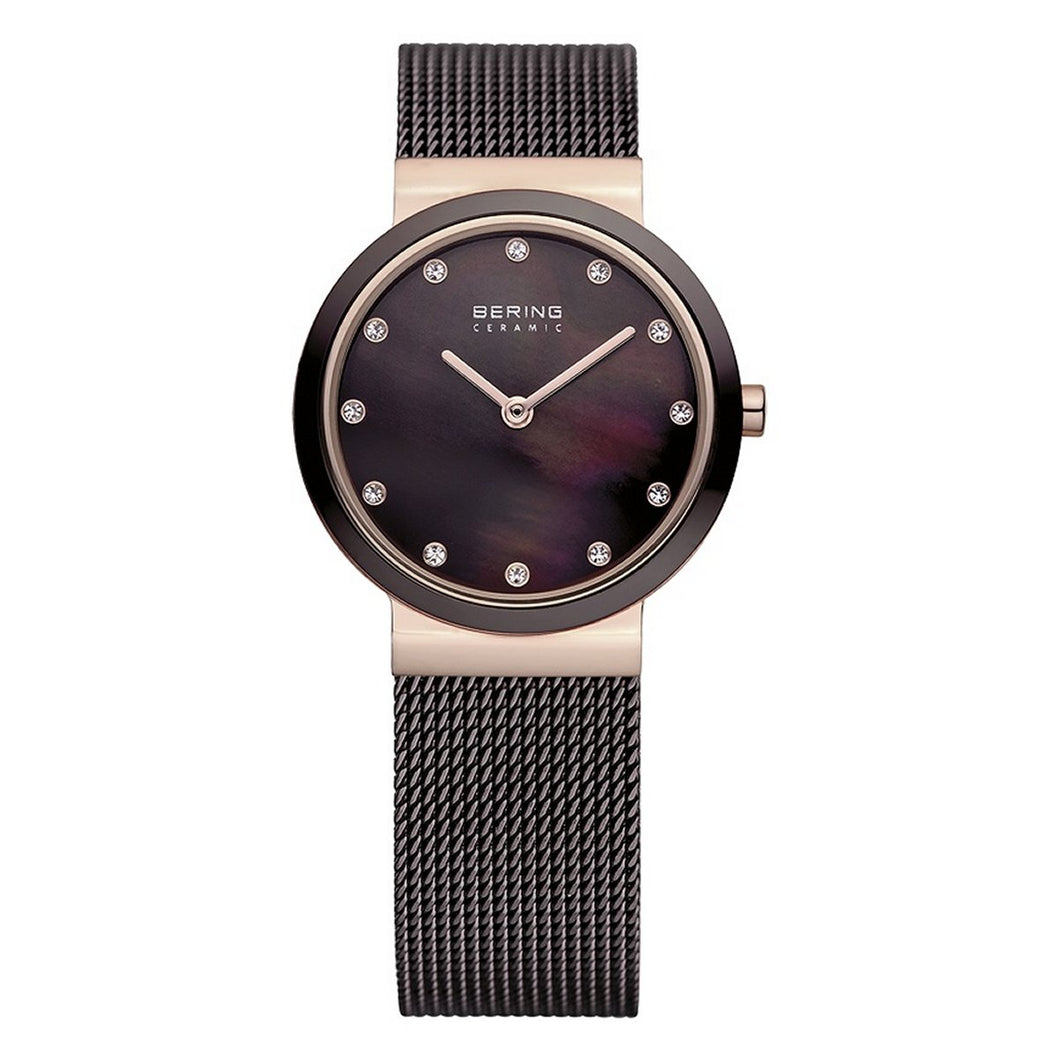 Bering Damen Uhr Armbanduhr Slim Classic - 10725-262 Meshband