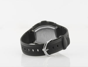 SINAR Jugenduhr Kinder Armbanduhr Digital Quarz Silikon XE-50-1 schwarz silber