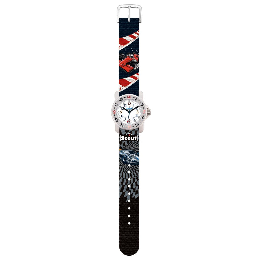 Scout Kinder Uhr Lernuhr Action Boys - Power Car Jungen 280376008