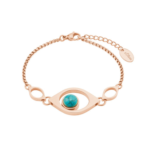 s.Oliver Jewel Damen Armband Armkette Edelstahl Rosé 2024265