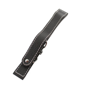 Ingersoll Ersatzband für Uhren Leder schwarz Naht ws Dornschl. Si 22 mm Spezial