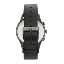 Laden Sie das Bild in den Galerie-Viewer, Kenneth Cole New York Herren Uhr Armbanduhr Chronograh Leder KC15101002