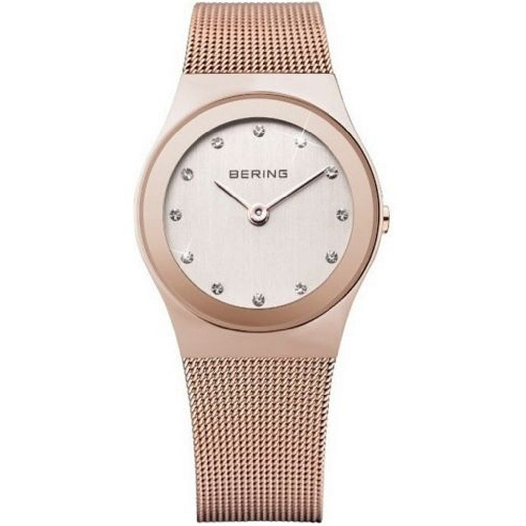 Bering Damen Uhr Armbanduhr Slim Classic - 12927-366 Meshband
