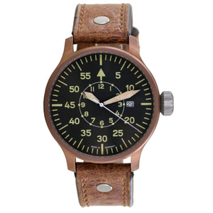 Aristo Herren Uhr Armbanduhr Vintage Erbstück Fliegeruhr Quarz 0H19QU