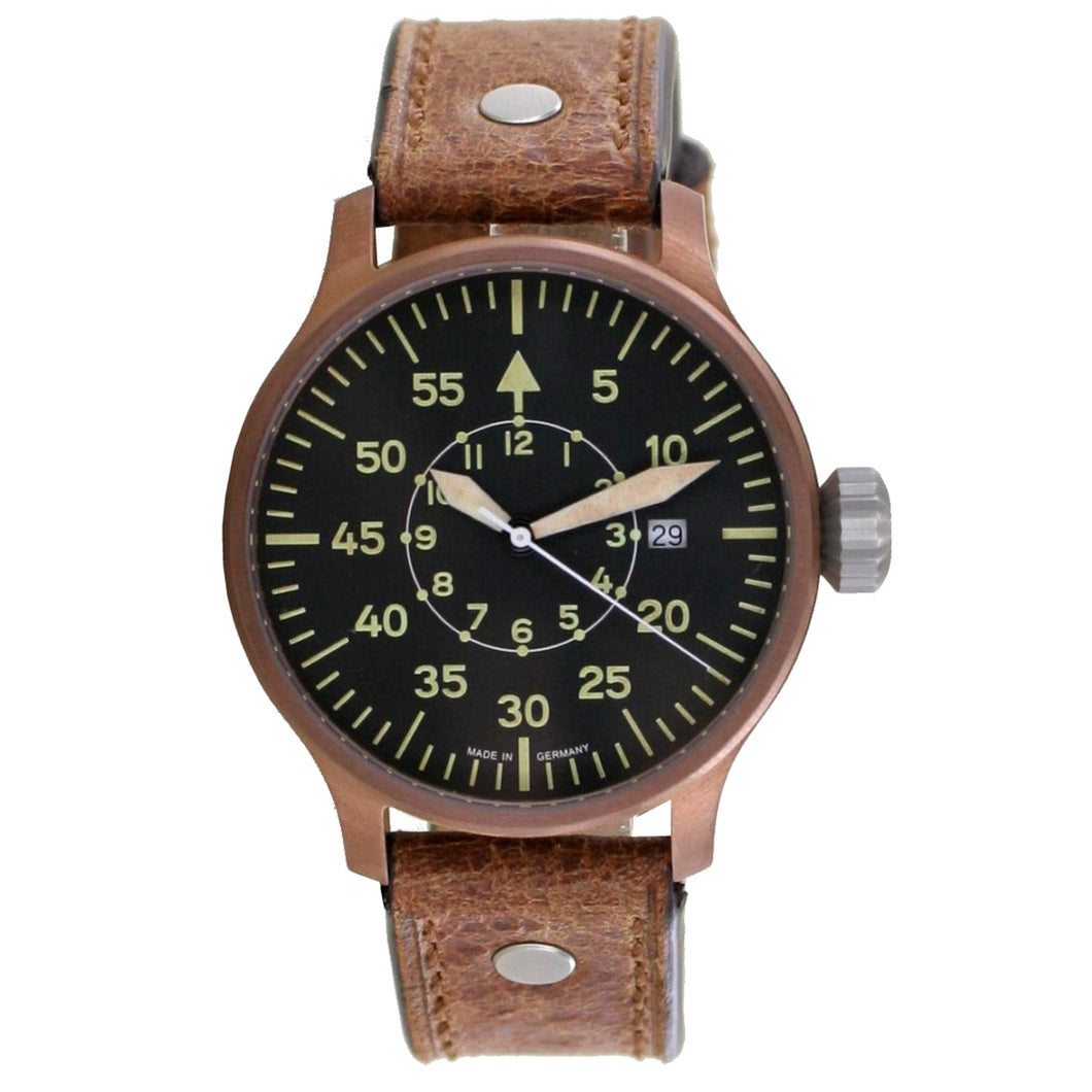 Aristo Herren Uhr Armbanduhr Vintage Erbstück Fliegeruhr Quarz 0H19QU