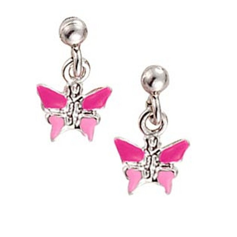 Scout Kinder Ohrringe Ohrstecker Silber Schmetterling rosa Mädchen 262113100