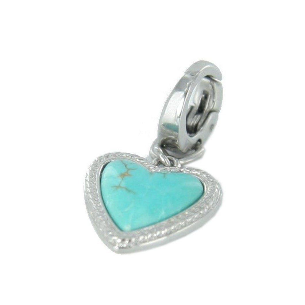 Fossil Anhänger Charms JF88020040 Herz türkis
